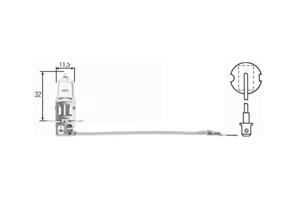 SIJALICA 12V H3 100W 090-153