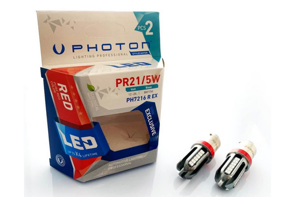SIJALICA 12/24V P21W LED CRVENA PH7219 R EX
