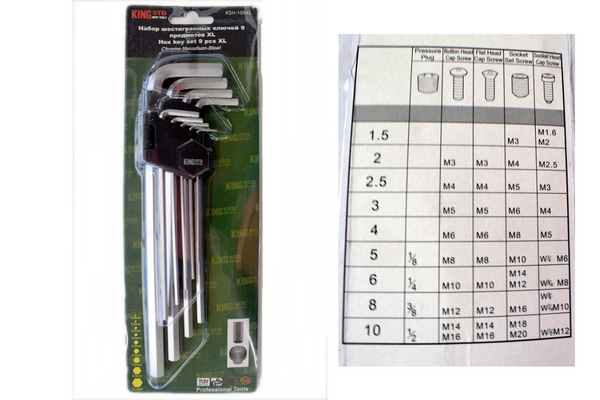 INBUS SET 109 XL 66496